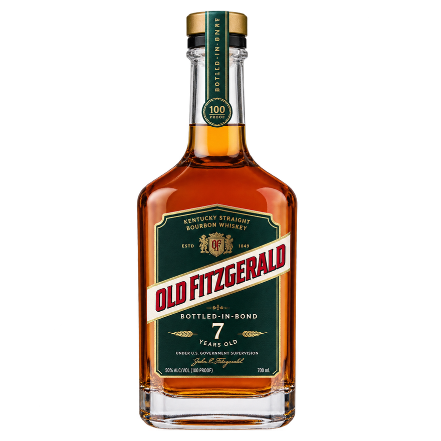 Old Fitzgerald 7 Year Old Bottled-in-Bond Wheated Bourbon Whiskey 700ML bottle 