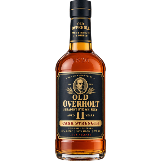 Old Overholt 11 Year Cask Strength Straight Rye Whiskey 750ML bottle