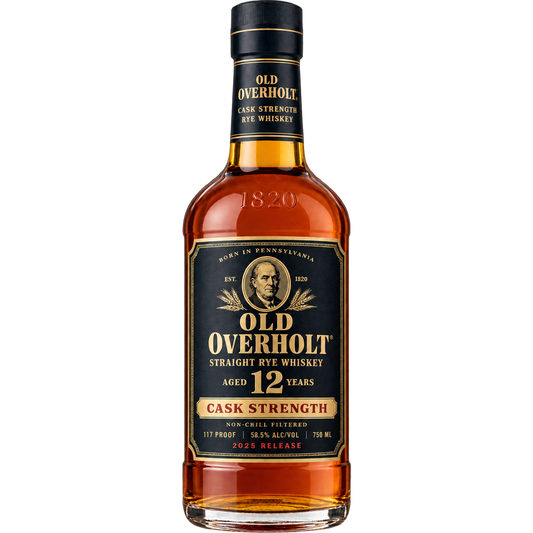 Old Overholt 12 Year Cask Strength Straight Rye Whiskey 750ML bottle 