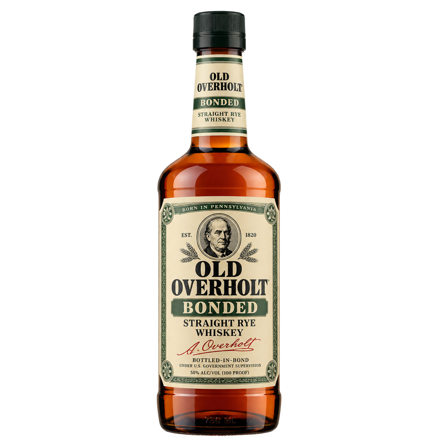 Old Overholt Bonded Straight Rye Whiskey 750ML bottle