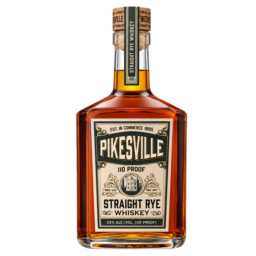 Pikesville 6 Year Old Straight Rye Whiskey 750ML bottle