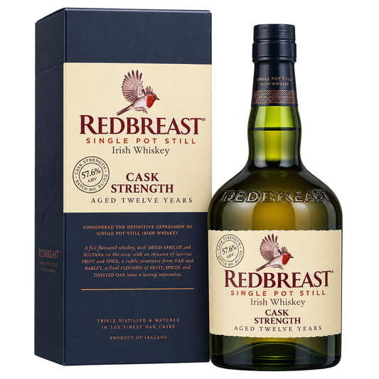 Redbreast 12 Year Old Cask Strength Single Pot Still Irish Whiskey 750ML bottle and box