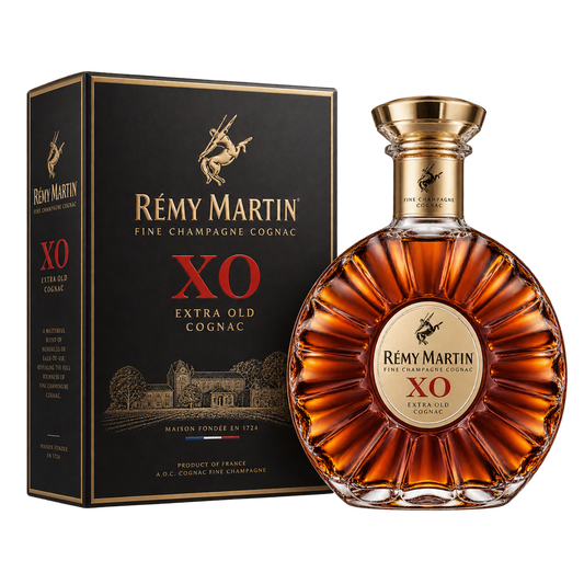 Rémy Martin XO Cognac 750ML bottle and presentation box 