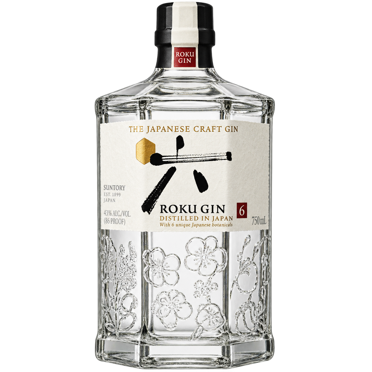 Roku Japanese Craft Gin 750ML bottle