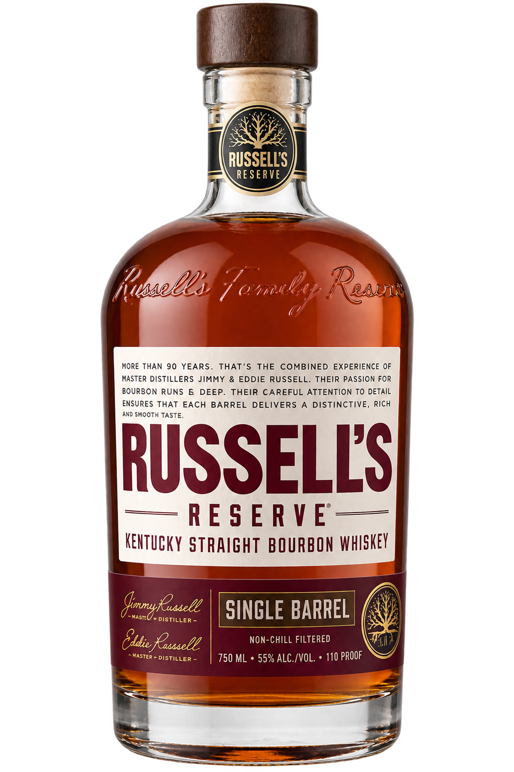 Russell’s Reserve Single Barrel Kentucky Straight Bourbon Whiskey 750ML bottle