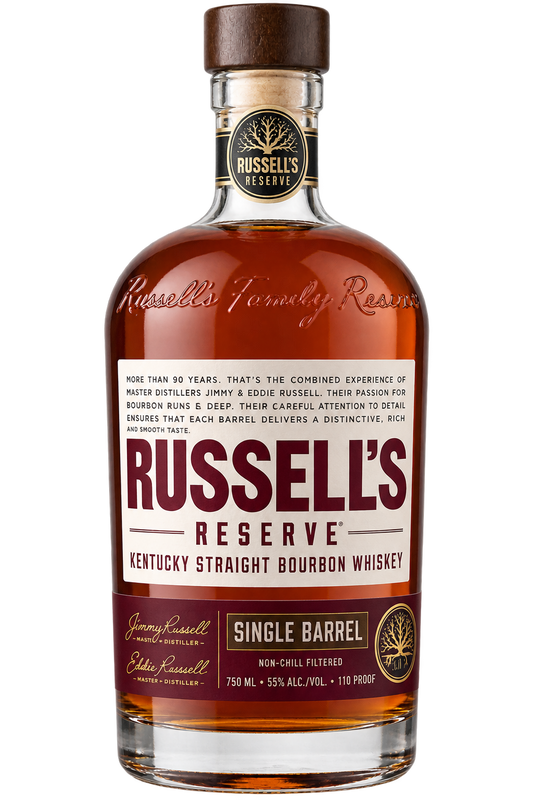 Russell’s Reserve Single Barrel Kentucky Straight Bourbon Whiskey 750ML bottle