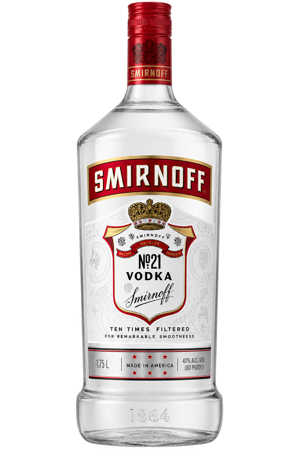Smirnoff No. 21 Vodka 1.75L bottle