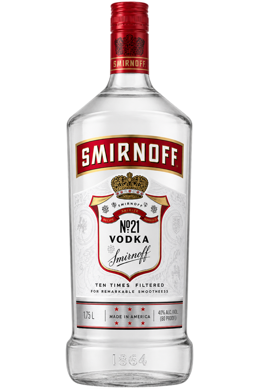 Smirnoff No. 21 Vodka 1.75L bottle
