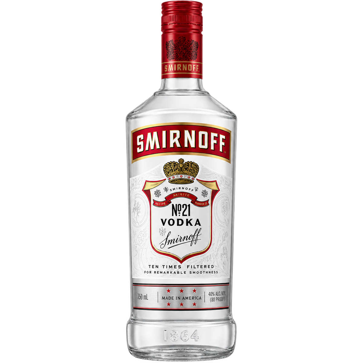Smirnoff No. 21 Vodka 750ML bottle