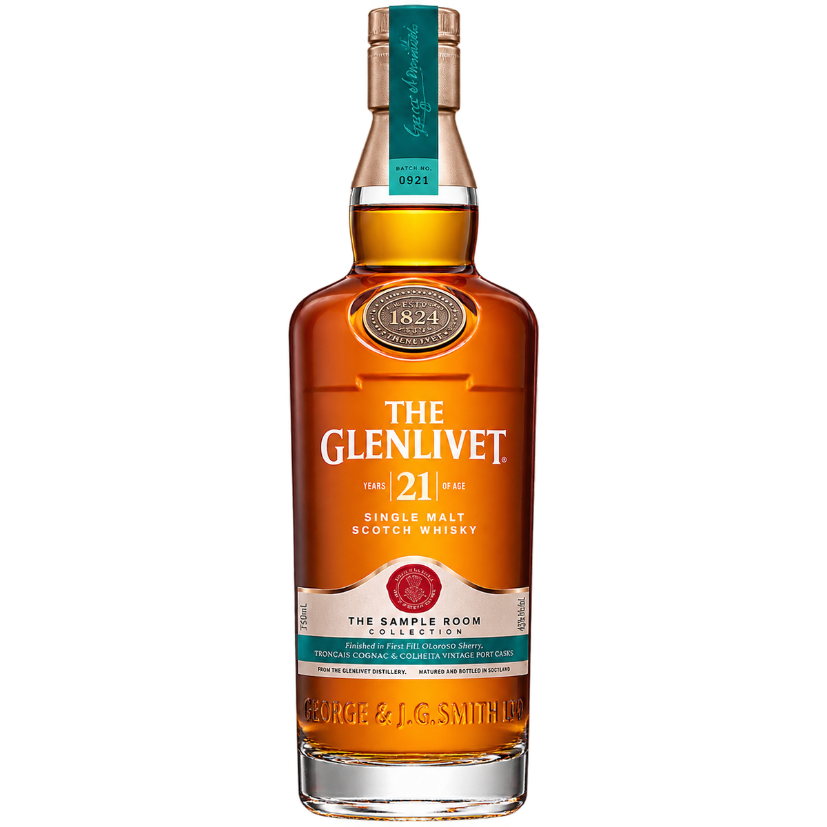 The Glenlivet 21 Year Old Sample Room Collection Single Malt Scotch Whisky 750ML bottle