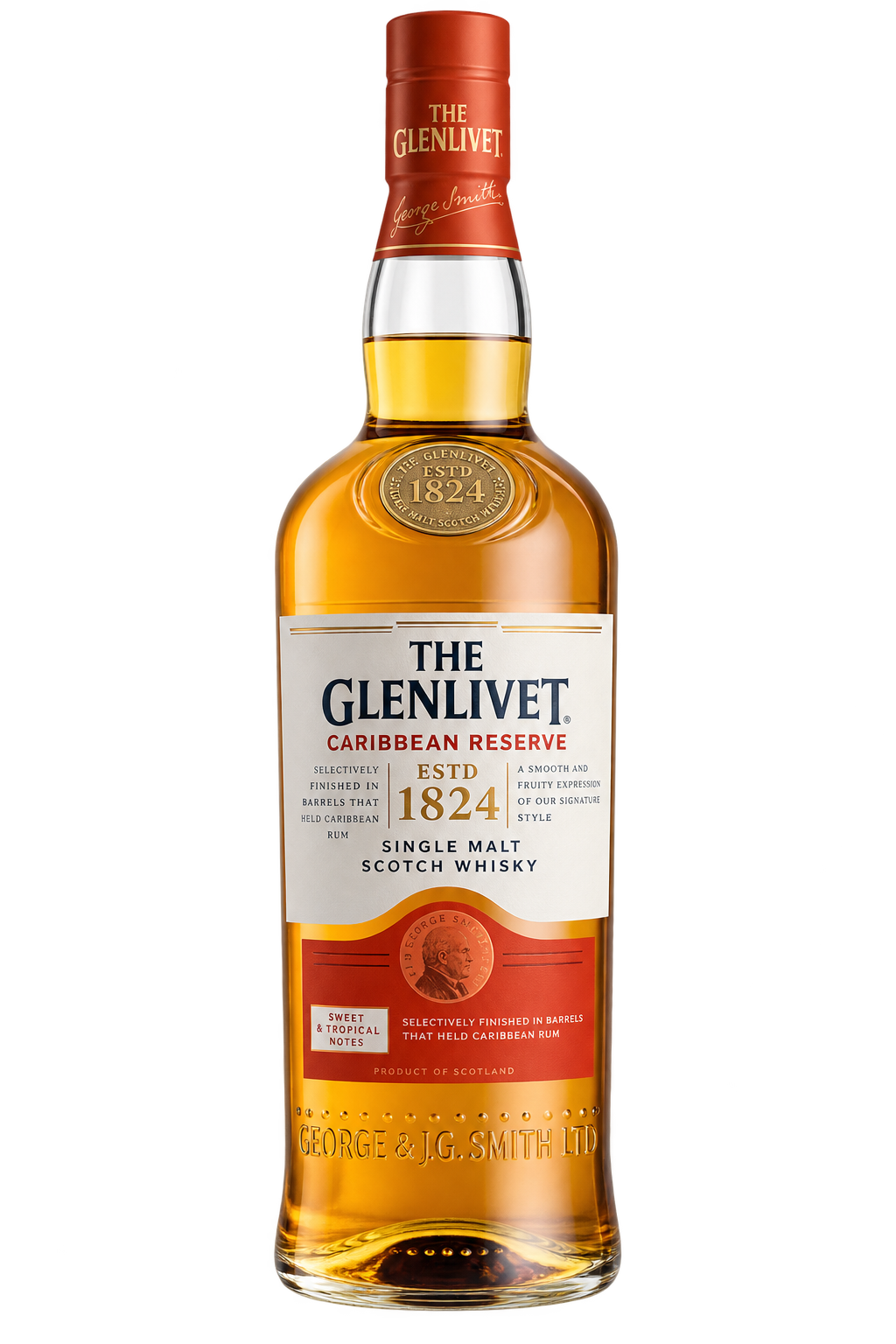 The Glenlivet Caribbean Reserve Single Malt Scotch Whisky 750ML bottle