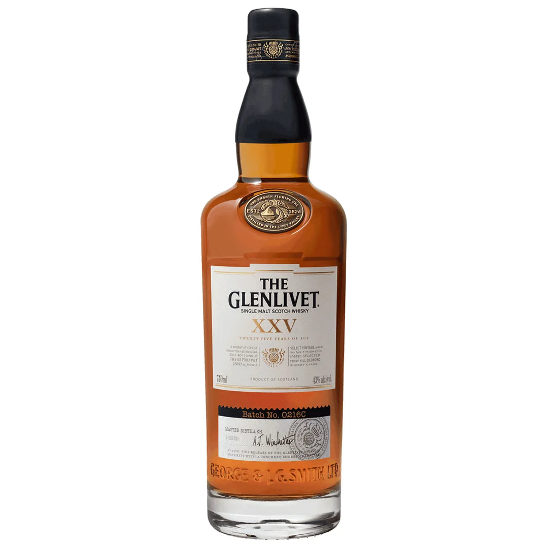 The Glenlivet XXV 25 Year Old Single Malt Scotch Whisky 750ML bottle